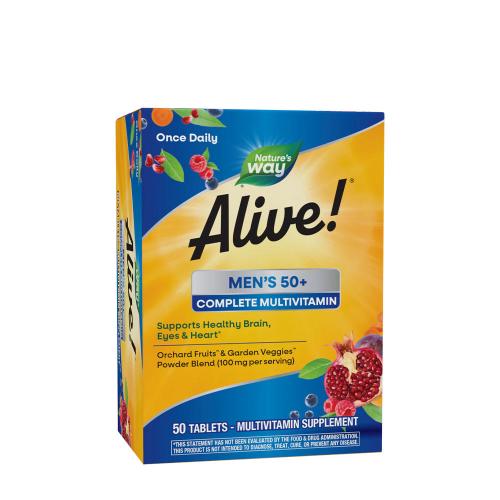 Natures Way Alive!® Men's 50+ Complete Multivitamin (50 Tabletta)