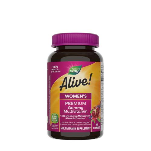 Natures Way Alive!® Premium Women’s Gummy Multivitamin (75 Gumicukor)