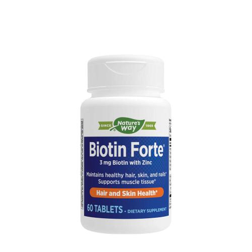 Natures Way Biotin Forte® with Zinc (60 Tabletta)