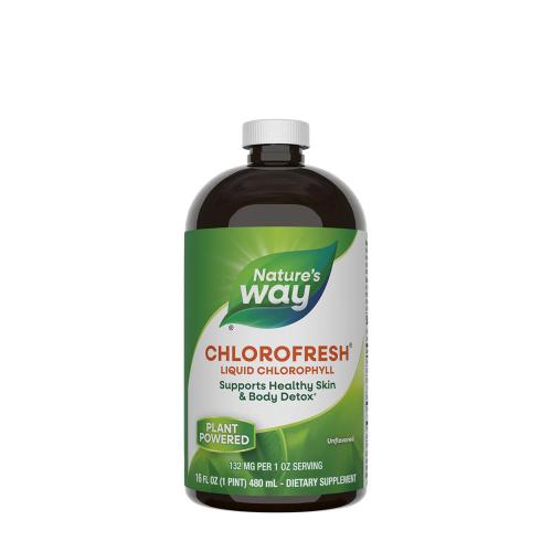 Natures Way Chlorofresh® Liquid Chlorophyll (480 ml, Ízesítetlen)