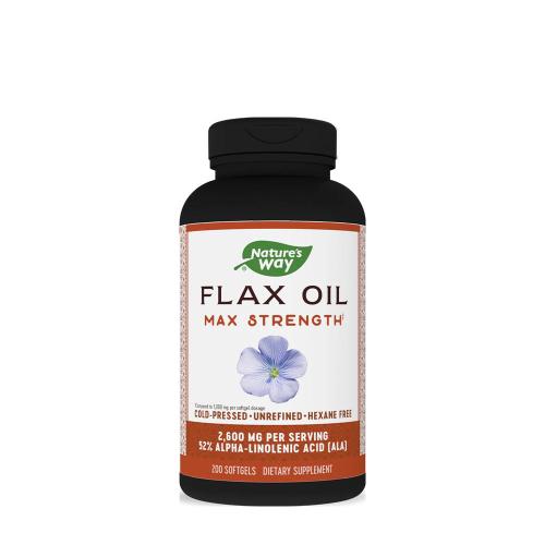 Natures Way Flax Oil Max Strength (200 Lágykapszula)