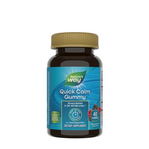 Natures Way Quick Calm Gummy - Stresszoldó Gumicukor (60 Gumicukor, Bogyó)