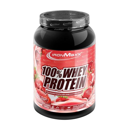 Ironmaxx 100% Whey Protein (900 g, Eper)