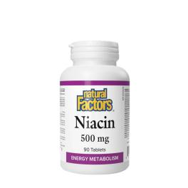 Natural Factors Niacin 500 mg  (90 Tabletta)