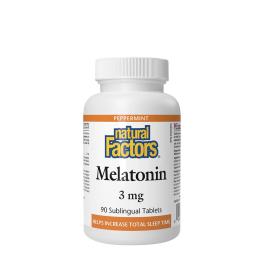 Natural Factors Melatonin 3 mg (90 Tabletta, Borsmenta)