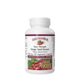   Natural Factors Super Strength Grape Seed Extract 100 mg - Szőlőmag Kivonat (90 Kapszula)