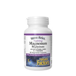   Natural Factors Stress-Relax Nighttime Magnesium Bisglycinate (90 Kapszula)