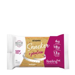   FeelingOK High Protein+Fiber Snacker - Magas Fehérje és Rost Tartalmú Snacker (50 g, Szezám)