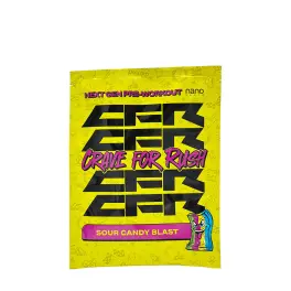   Nanosupps Crave for Rush Edzés Előtti (20 g, Sour Candy Blast)