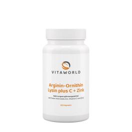  Vitaworld Arginin-Ornitin-Lizin + C-vitamin + Cink (60 Kapszula)
