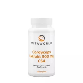 Vitaworld Cordyceps kivonat 500 mg CS4 (100 Kapszula)