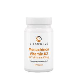   Vitaworld Menaquinone Vitamin K2 MK7 - Menakinon K2-Vitamin MK-7 Formája (60 Kapszula)