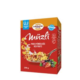 Cerbona Piros Gyümölcsös Müzli (200 g)