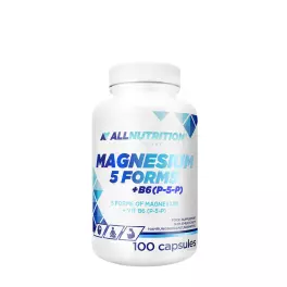   ALLNUTRITION Magnézium 5 formában + B6-vitamin (P-5-P) (100 Kapszula)