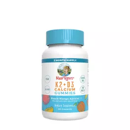   MaryRuth's K2 + D3 Calcium Gummies - K2 + D3 Kalcium Gumicukor (60 Gumicukor, Őszibarack Mangó Sárgabarack)