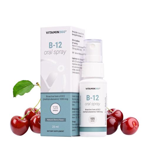 Vitamin360 B-12 Szájspray (25 ml, Cseresznye)