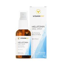 Vitamin360 Melatonin Szájspray (30 ml, Mentolos ízű)