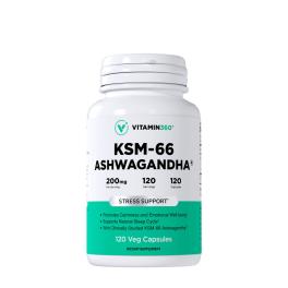  Vitamin360 KSM-66 Ashwagandha® 200 mg - Indiai Ginzeng (120 Veg Kapszula)
